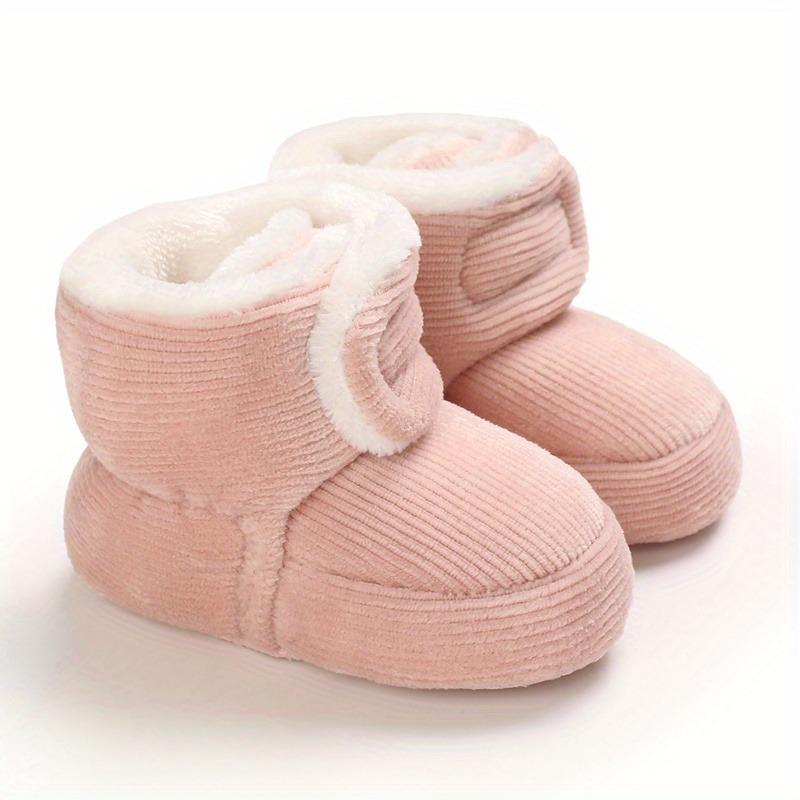 Kleinkind Baby Mädchen Stiefeletten Plus High Top Hausschuhe Indoor Schuhe Krabbelschuhe Lauflernschuhe für Winter
