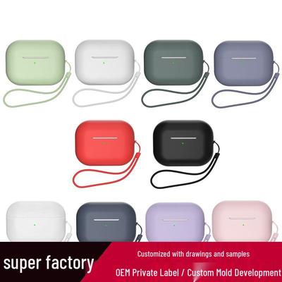 Apple AirPods Pro 2 Silicone Protective Case with Anti-lost Lanyard