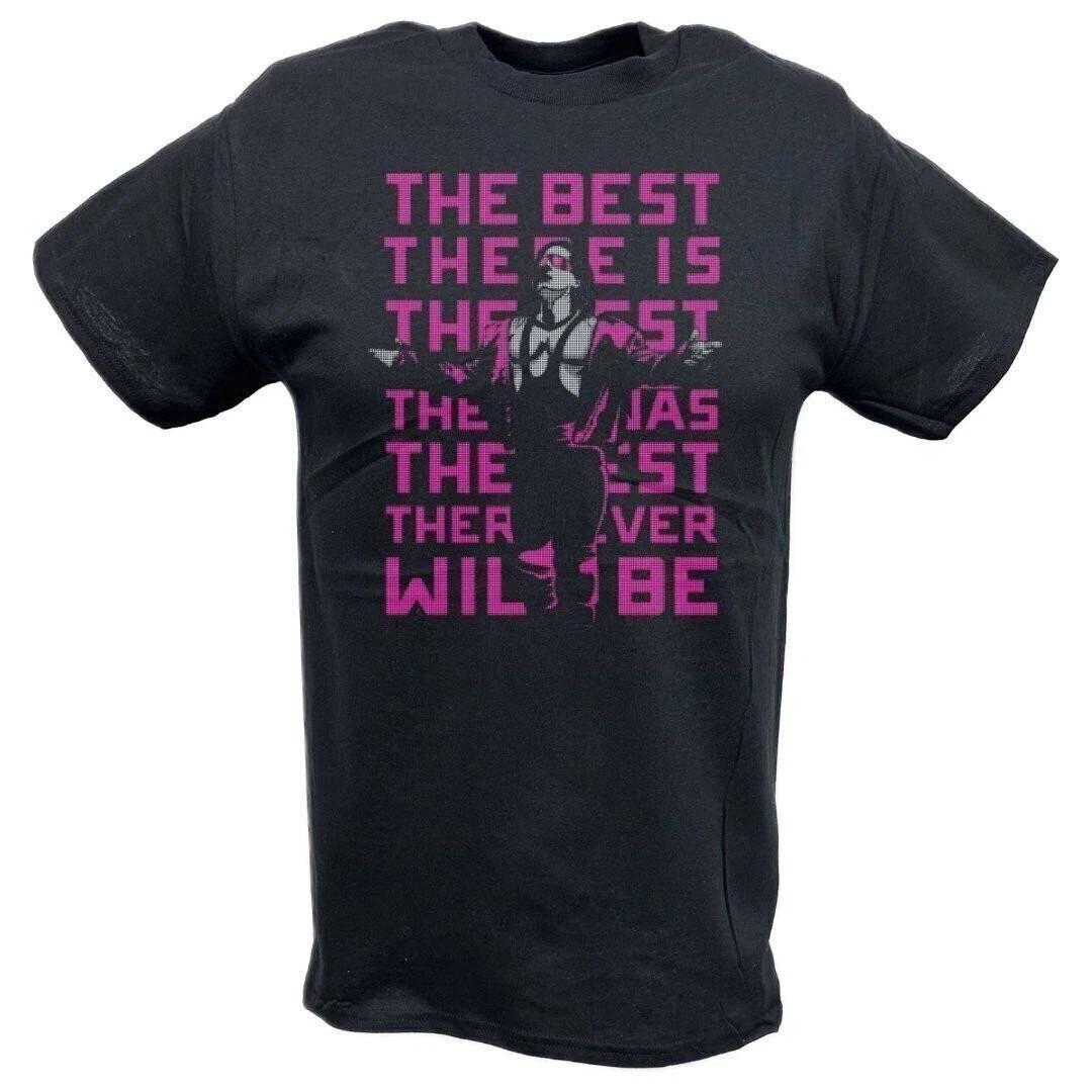 Bret Hart The Best There Is Repeat Logo Black T-shirt XL