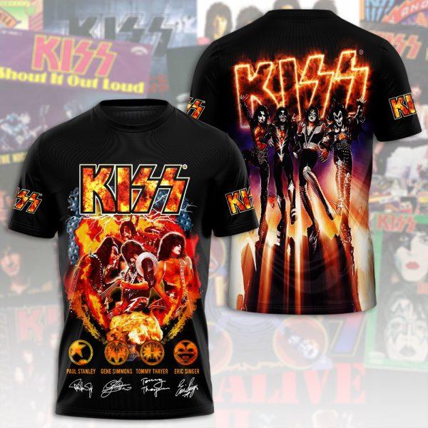 

Classic Rock Kiss Band 3d Print Tshirt Men Women Fashion T-shirt Hip Hop Tops Tees Kid T shirt Men Clothes Heavy Metal Top Music 5XL
