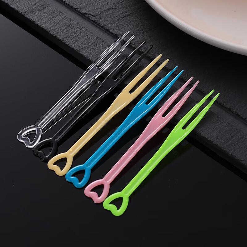 

Pabei Disposable Plastic Fruit & Cake Forks