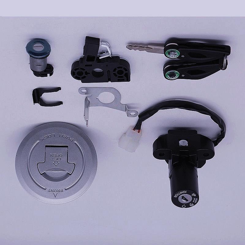 Set Comutator de Contact și Blocare Compatibil pentru Baolong TNT125/135 cu Cheie Capac Rezervor