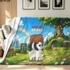 We Bare Bears Print Flannel Blanket High Quality Warm Comfortable Cover for All Seasons Perfect for Gifts Home Decor