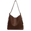 Lychee Pattern Retro Portable Mother and Child Bag Women's Large-capacity Solid Color Versatile Casual Shoulder Bag Fashionable Commuter Messenger Bag