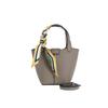 2025 Summer Fashion Genuine Leather Women's Basket Handbag - Versatile Crossbody Bucket Bag