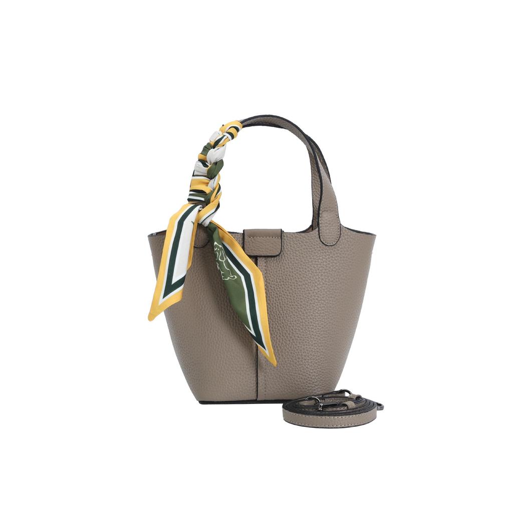 2025 Summer Fashion Genuine Leather Women's Basket Handbag - Versatile Crossbody Bucket Bag