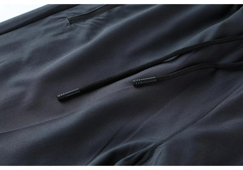 Men's 3/4 Quick-Dry Elastic Fitness Running Pants - Two-Piece Style