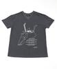 KATHARSIS Cat Lover V-Neck T-Shirt Charcoal One Size