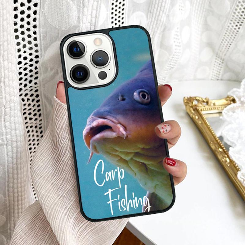 Carp Fishing Fish Phone Case Cover For iPhone 17 Air 16 15 14 Plus for Apple 16 11 12 13 Pro Max Coque