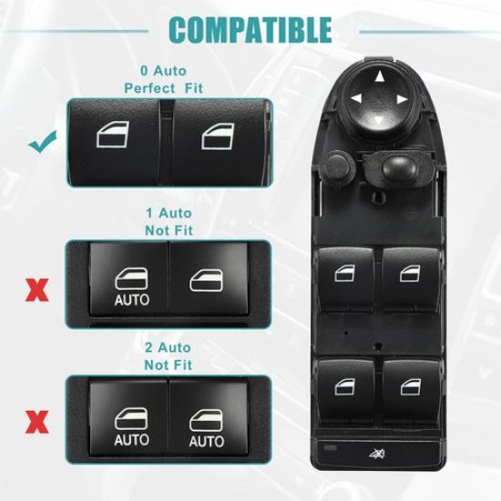 Front Left Driver Side Master Power Window Switch ONE  for BMW X6 08-14