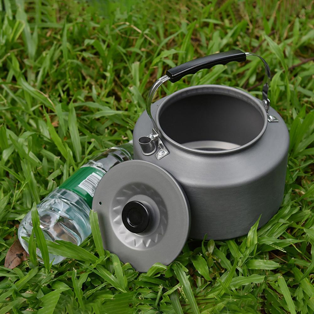 Camping Kettle for Open Fire 2L Camp Kettle + 4*360ML Stainless Steel Cups with Heat-Resistant