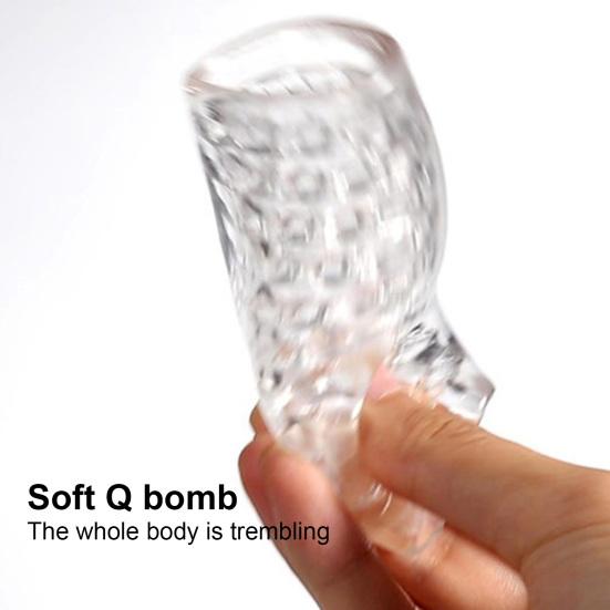 Butt Doll Cup Transparent Convenient Comfortable Vintage Glans Penis Exerciser Pussy Doll Cup for Fun