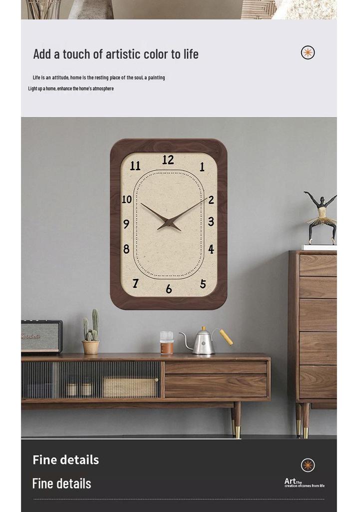 French Vintage-Style Creative Wall Clock for Living Room Decoration