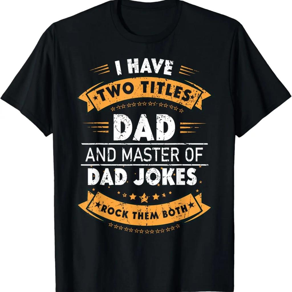 Fathers Day From Daughter Master of Dad Jokes Funny Dad T-Shirt