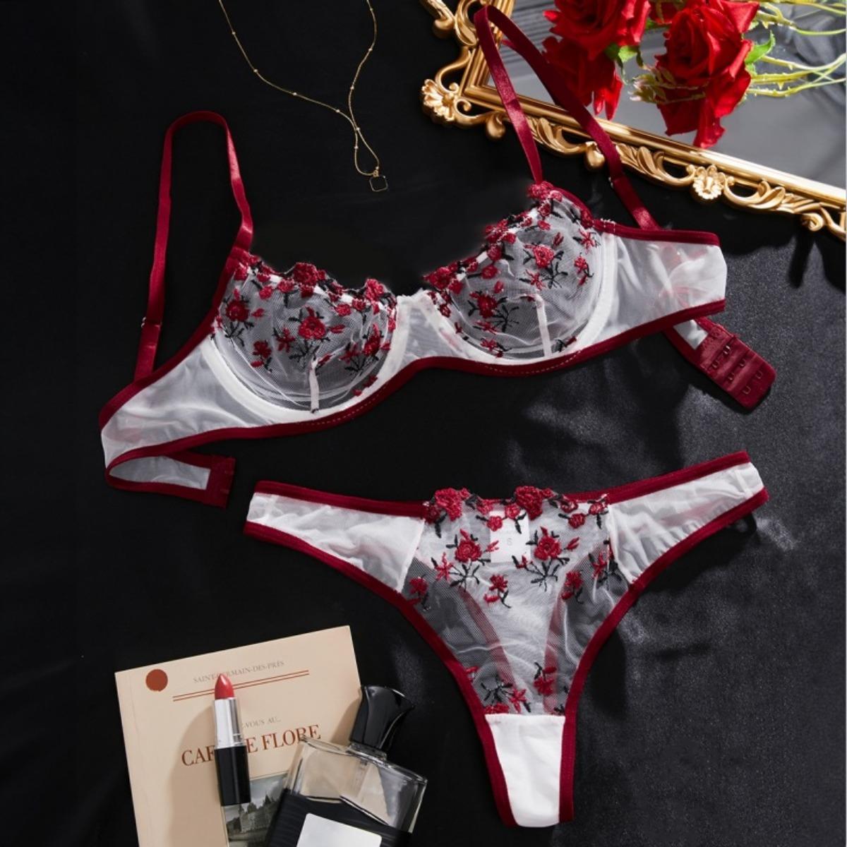 

Сексуальное чистое кружевное тонкое нижнее белье женское мягкое стальное кольцо собирает и собирает грудь бюстгальтер комплект XL