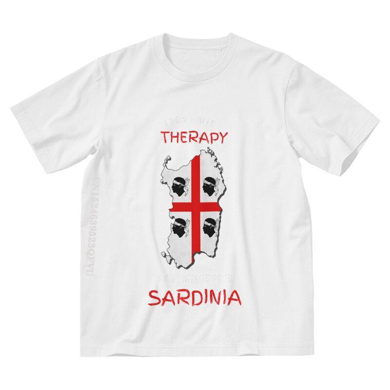 Sardinia Is My Therapy Tshirt Unisex Stylish T Shirts Emo Clothes Italy Flag Italia Italian Pride TShirt Alternative Unisex Clothes