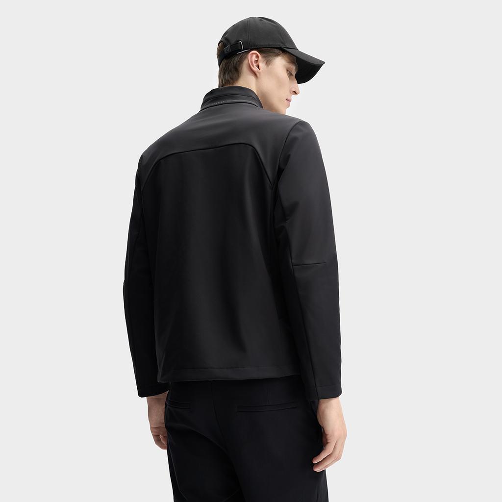 Fila Fleece Jacket With Stand Collar Men Jackets Black F11M513701FBK