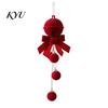 Christmas Tree Hanging Decor Nordic Velvet Bell Ornament, Flocked Bells for Matte Flocking Festive Decorations Door Window Decor, Holiday Home