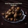 Natural Green Qinan Agarwood Bracelet: Loose Prayer Beads & DIY Accessories, 9/10 Size Beads