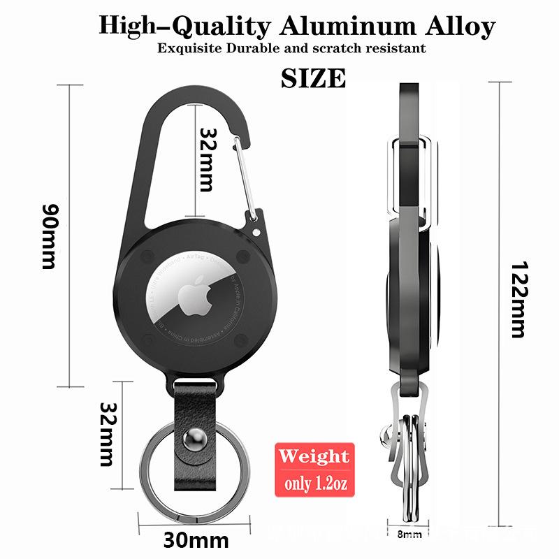 Outdoor Climbing Buckle with Apple AirTag Holder for Phone Tracking
