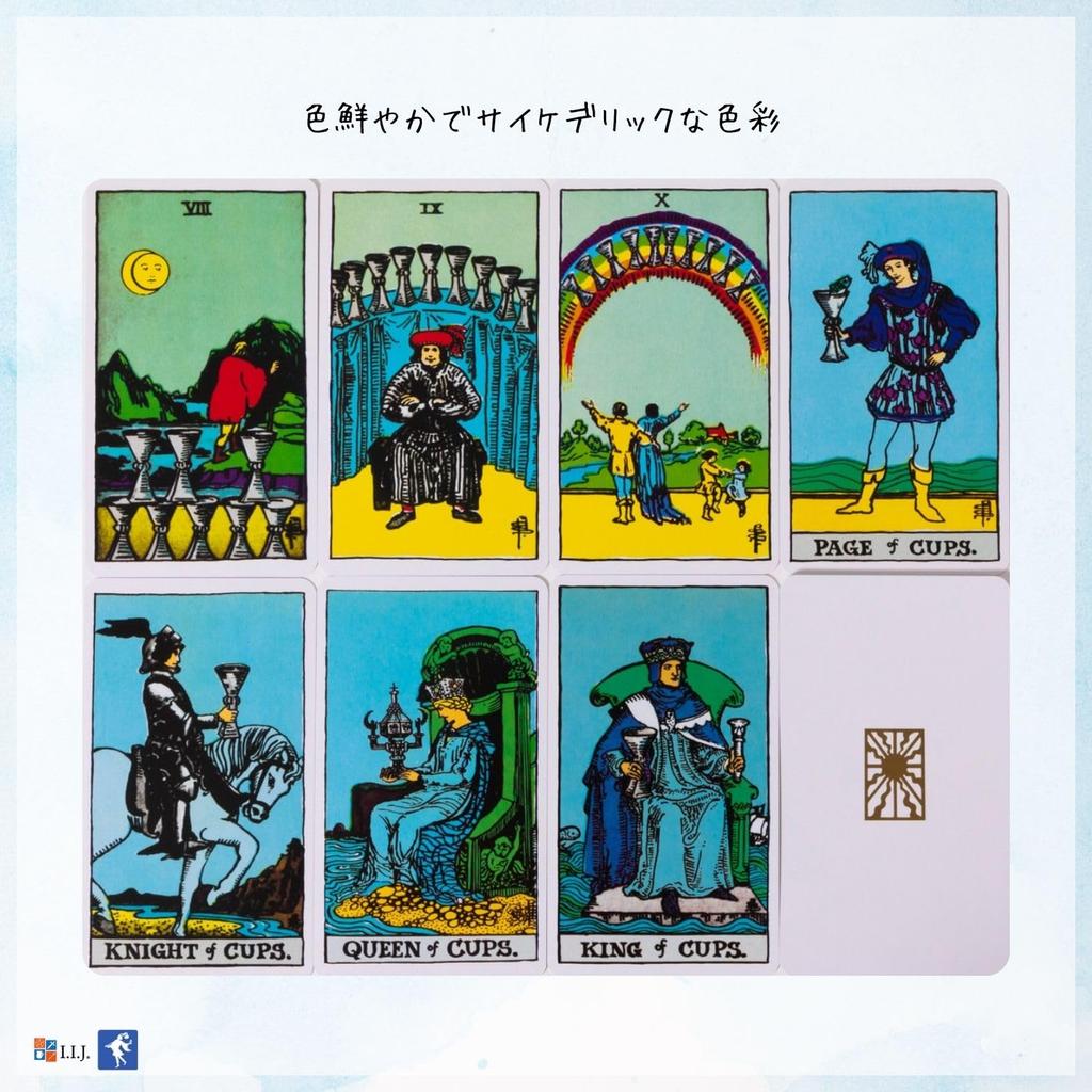 Tarot Waite 78 Tarot Japanese Instruction Manual Authentic I.I.J. Cards, Albano-Waite Tarot, Edition, Cards, Reading, Included,