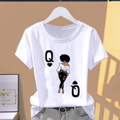 (Mărimea asiatică) Tricouri cu mânecă scurtă T Îmbrăcăminte Stil Litere Desen Anii 90 Modă Casual Imprimeu Casual Feminin Top pentru Femei Tricou Grafic
