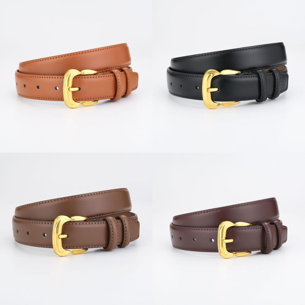 Womens Leather Waist Belt For Jeans Casual Fashion With Metal Buckle For Office And Daily Use