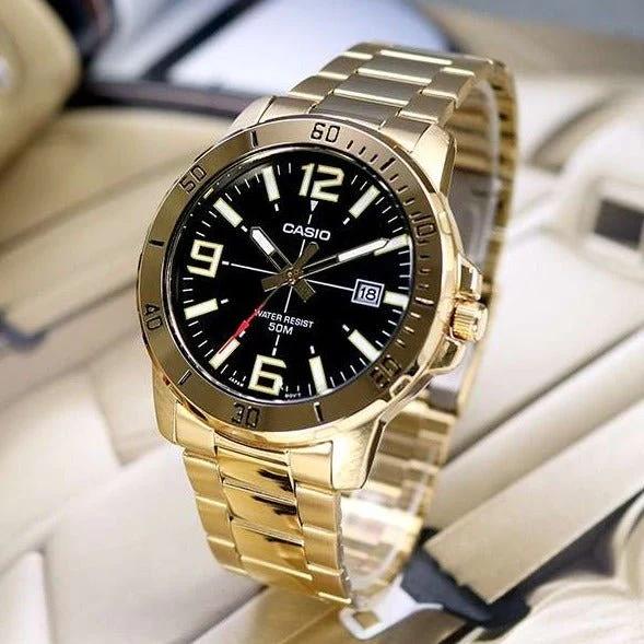 MEN'S WATCH CASIO MTP-VD01G-1B + BOX