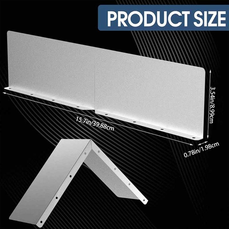 2Pcs Aluminum Gutter Rain Diverter Gutter Valley Splash Guard Rain Gutter Valley Roofing Gutter Guard Easy To Install