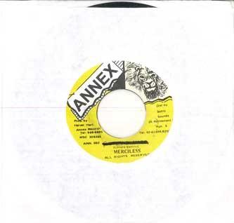 

7inch Record MERCILESS - Nuh Fi Nurse NONE ANNEX Jamaica Reggae, Ska & Dub Used