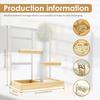 4 Tier Jewelry Organizer Stand Jewelry Display Holder with 48 Holes 6 Hook Earring Ring Bracelet Stand Rack for Table Countertop