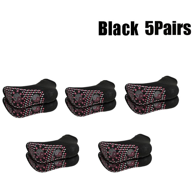 1/5pairs Tourmaline Self-Heating Socks Winter Warm Thermal Health Care Socks Slimming Health Short Sock Magnetic Therapy Sock