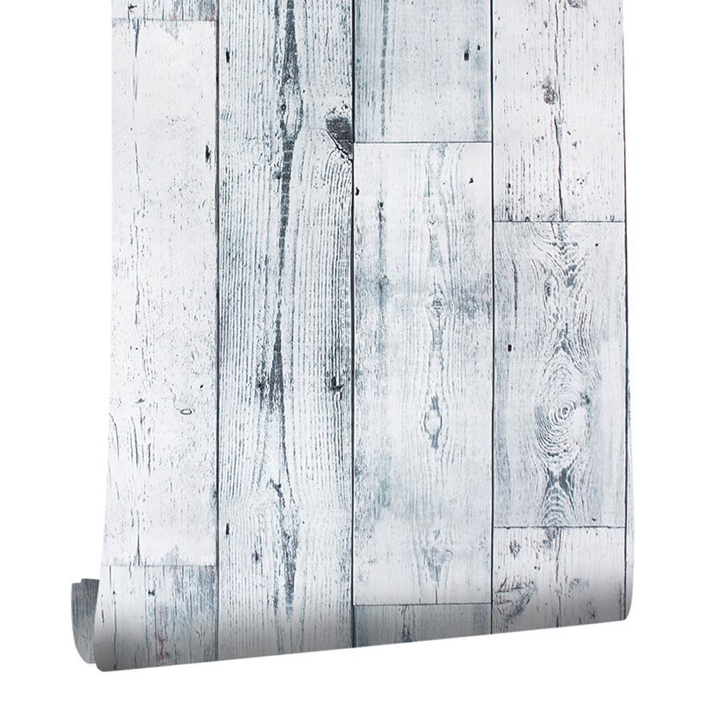 Wood Vinyl Wallpaper Roll Wood Grain Self Adhesive Wallpaper Kitchen Wardrobe Cabinet Furniture Contact Paper Renovation Door