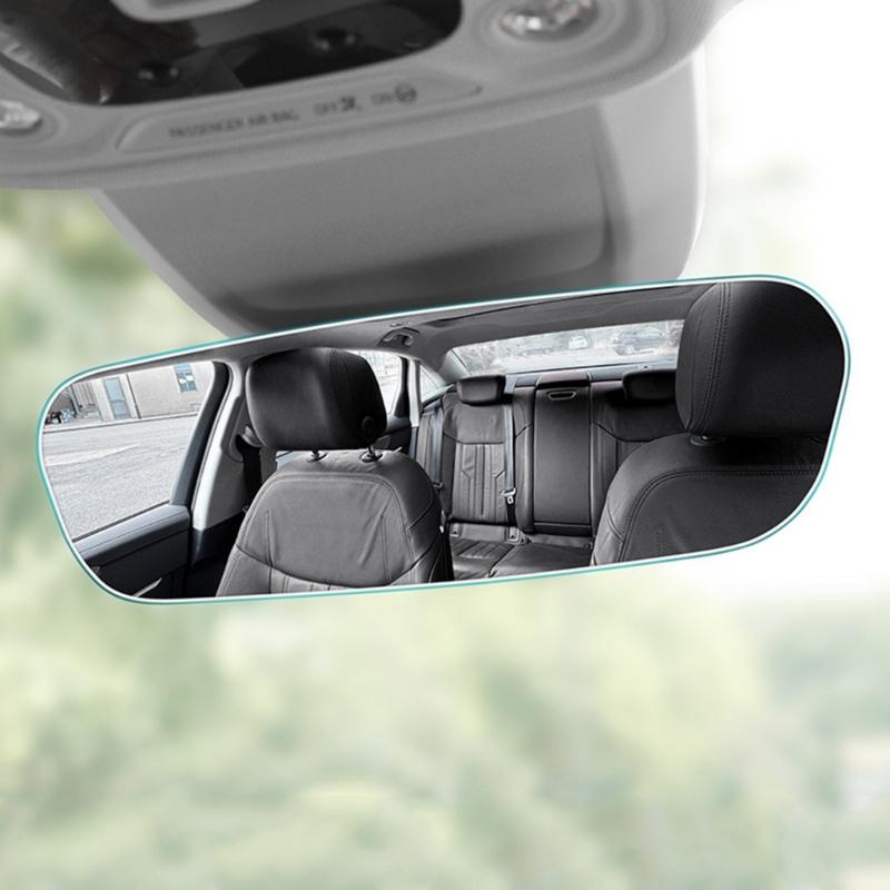 Automotive Frameless Interior Mirror with Wide Angle Curved Surfaces & Scratch Resistant Glass Coating for Vehicles