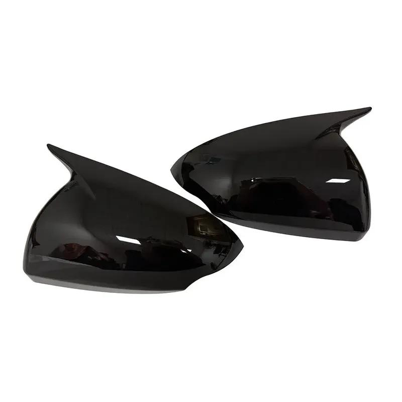 For Hyundai IONIQ 2016- Car Sticker Rearview Side Mirror Cover Wing Cap Exterior Door Rear View Case Trim Carbon Fiber Look