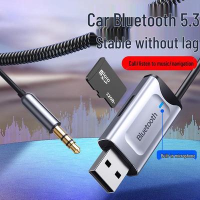 Bluetooth 5.2 Auto-Audio-Empfänger & Lautsprecher-Adapter für HD-Musik und Anrufe.