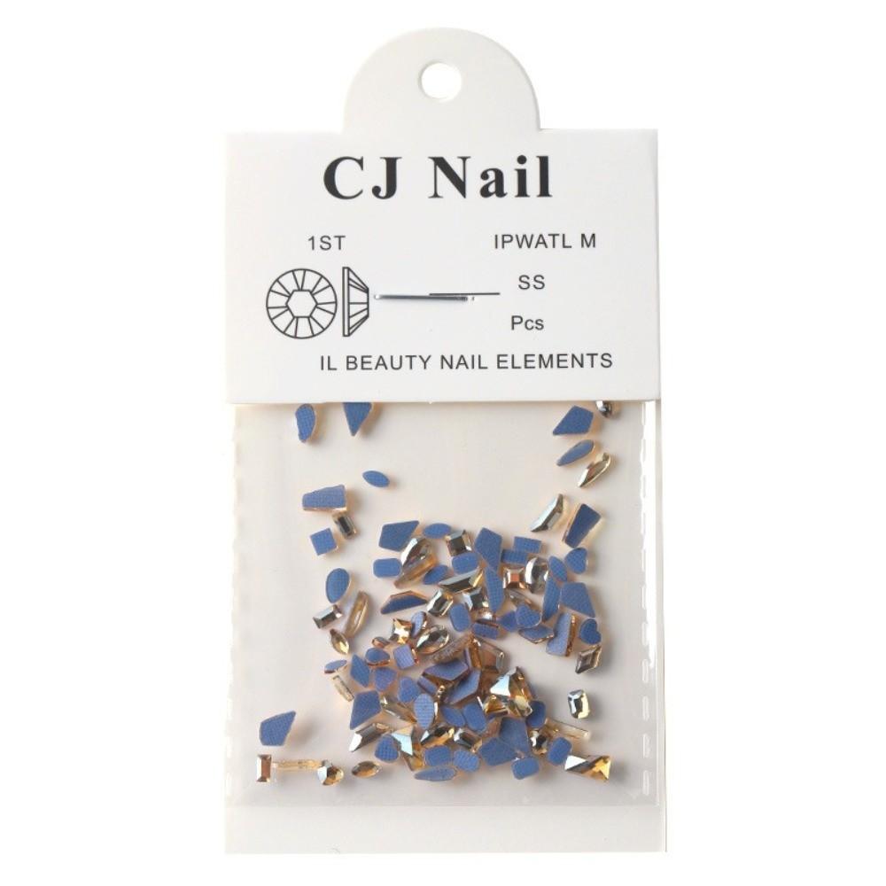Transparent Nail Charms Diamond Sea Salt Bubble Nail Decorations Ins Nail Art Irregular Drill
