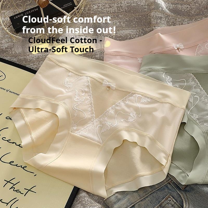 Xinjiang Cotton 7A Antibacterial Women's Pure Cotton Underwear Baby Cotton All-cotton Crotch Mid-waist Briefs