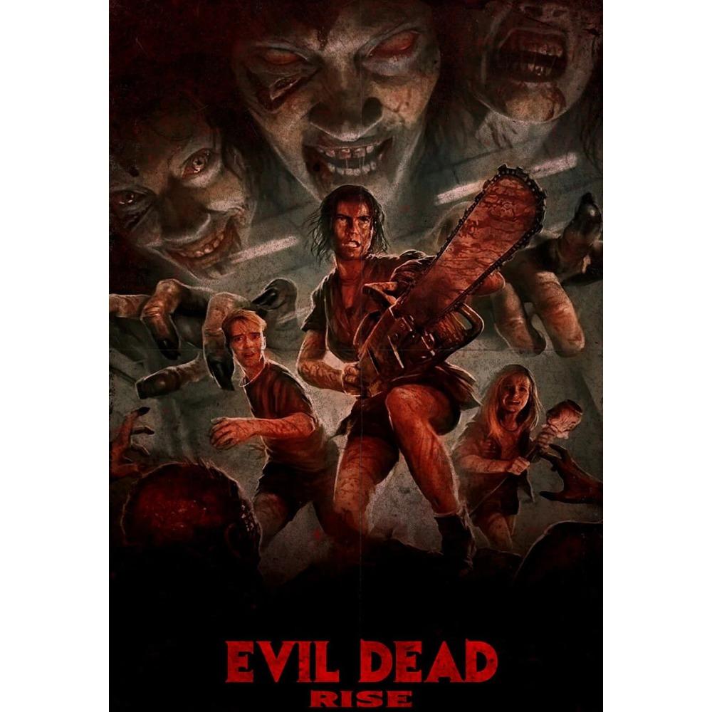 Vintage Horror Movie Evil Dead Rise Poster Estranged Sisters Modern Prints Canvas Painting Wall Pictures Home Living Room Decor