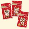 50/100Pcs Year Of The Horse Candy Bags With Drawstring Candy Gift Bags Snowflake Crisp Bag Chinese  Year Party Decoration