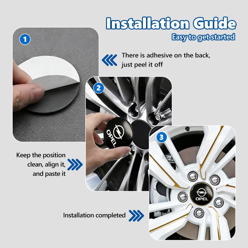 56mm Car Wheel Center Hub Cap Emblem Sticker Decoration For Opel Corsa Mokka Astra Cascada Adam Insignia Meriva Vectra