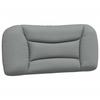 VidaXL Headboard Cushion, Reading Pillow with Zipper, Reading Cushion for Bed Bedroom, Grey 374537