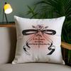 Korean Trendy Bow Pillow Case Sofa Short Plush Double-Sided Hd Printing Room Home Office Gift Cushion Cover