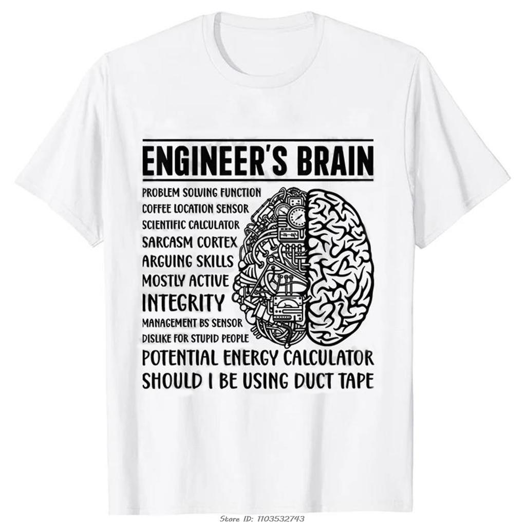 Men's Clothing Street T-shirt Clothes Engineer In Progress Print Cotton Tshirt Summer Harajuku Streetwear Fitness T Shirt Tops