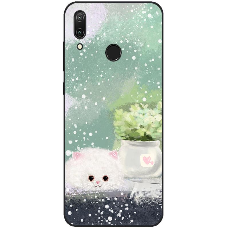 For Huawei Y7 2019 Case Y 7 2019 Silicone TPU Back Cover Protective Phone Case For Huawei Y7 Y7 Prime 2019 Bumper Fundas Coque