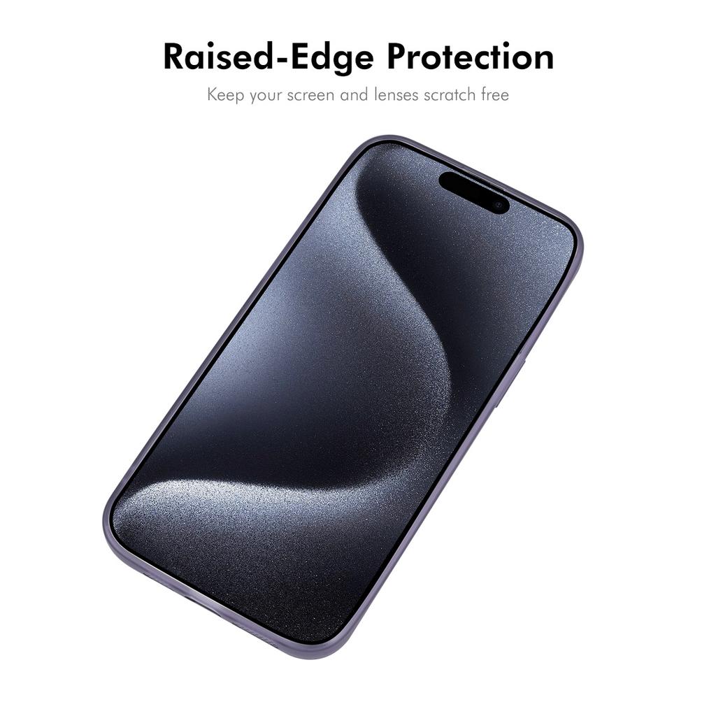 For iPhone 16 Pro Max Case Matte TPU Phone Cover with Lens Film
