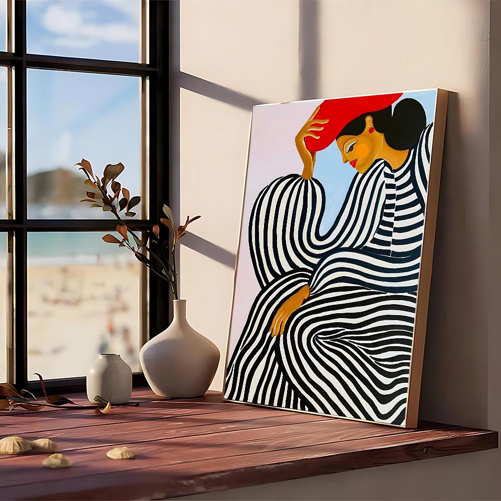 Gambar Abstrak Lind Poster No Framed Poster Kraft Club Bar Paper Vintage Poster Wall Art Painting Bedroom Study Stickers