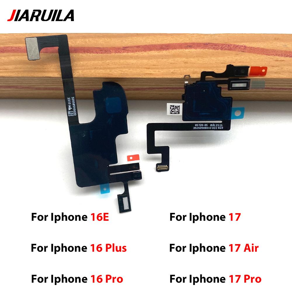 Flex kabel senzorů přiblížení a světla pro sluchátko pro iPhone 16 Plus 17 Pro Max 16 Pro 17 Air 16E Bez pásku reproduktoru a senzoru