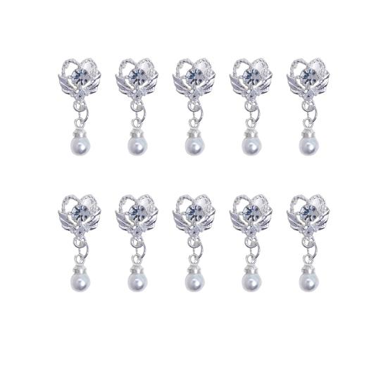 

1 сумка Украшения для ногтей Сверкающая поверхность Изысканная форма Сплав Подвесной тип 3D Украшения для ногтей Маникюрные дизайны Принадлежности для ногтей F