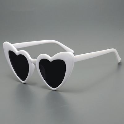 New Peach Heart Sunglasses Women Fashion Love Sunglasses Party Large Frame Personalized Glasses Fashion Accessory, Non-polarized
